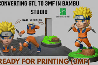 add color to 3d models convert stl to 3mf split part convert 2d to 3d