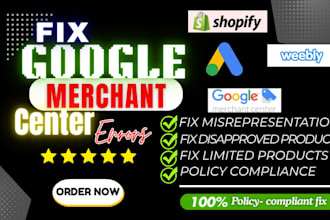 fix gmc suspension google merchant center disapprovals, gtin, misrepresentation