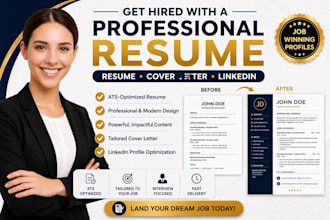 edit your resume, cover letter and linkedin