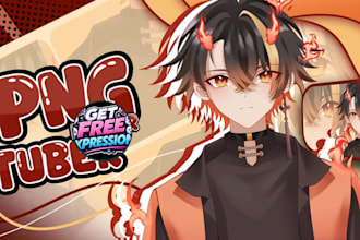 create chibi live2d vtuber model with rigging live2d anime art 2d vtuber model