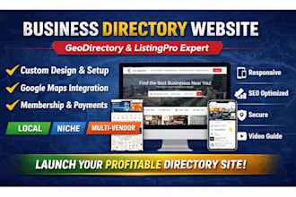 design business directory website geodirectory listingpro multivendor