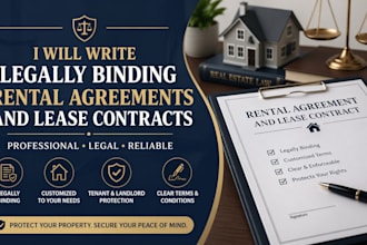 write legally binding rental agreements and lease contracts
