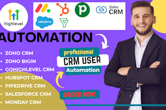 gohighlevel crm automation salesforce monday zoho bigin hubspot crm pipedrive