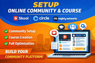 do circle so expert services including circle community set up, online course