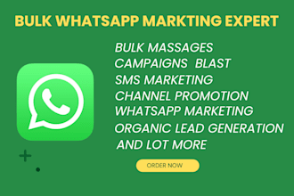 do bulk SMS marketing, SMS blast and bulk whatsapp marketing