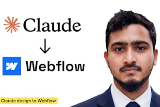 convert claude ai website layout to webflow website