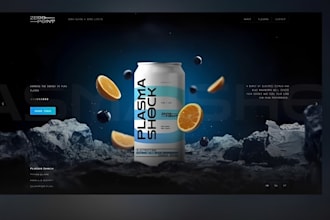 design website banner, hero video header, ads, GIF, ai website hero video xero