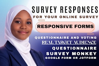 gather up to 1000 targeted online survey respondent for your online survey