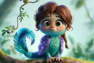 create disney pixar style images