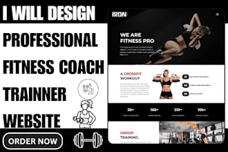 design a wordpress website for fitness coaches and consultants business