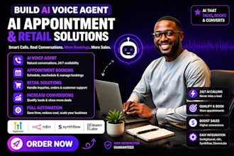 build ai voice agent ai appointment reteil gohighlevel n8n synthflow elevenlab