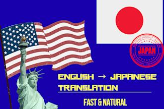 translate english content into natural japanese