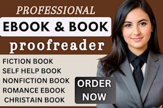 proofread memoir, fiction novel, non fiction editing and KDP formatting