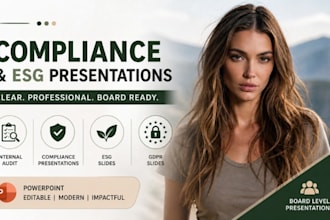 internal audit board presentation powerpoint, compliance ppt, esg slides