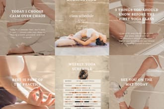 design creative social media posts for instagram and fb