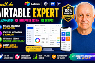 do airtable expert, airtable automation, airtable interfaces design and scripts
