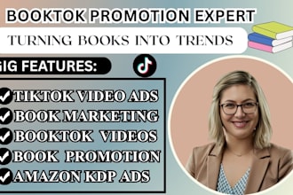viral booktok promotion book promotion ebook marketing tiktok influencer video
