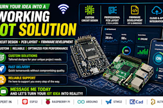 develop expert pcb design with embedded systems, iot solutions and fast delivery
