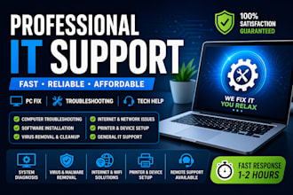 provide professional IT support, fix PC issues