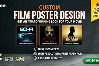 design film poster for indie film movie poster design horror movie poster
