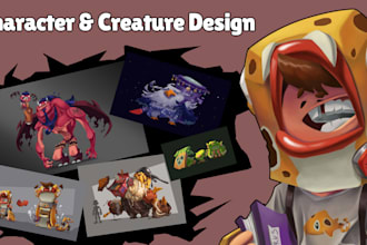 create unique cartoony characters and creatures