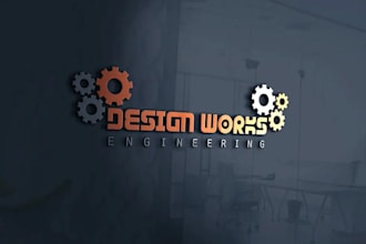design construction, mechanical, builders, transport and companies logo