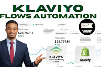 setup klaviyo email flows and campaigns automation welcome series