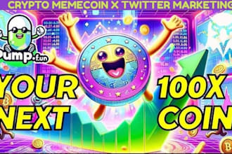 pump token moonshot, trend memecoin, 100x holders, telegram, x twitter marketing