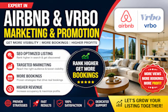 boost airbnb booking, airbnb marketing, vrbo, airbnb promotion, airbnb listing