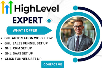 fix gohighlevel sales funnel marketing automation, click funnels, saas crm setup