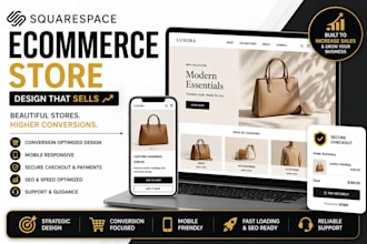 design squarespace ecommerce store with conversion optimized product pages
