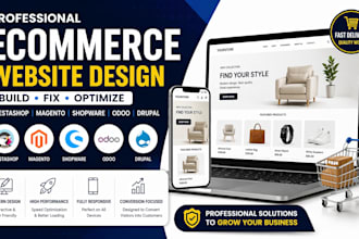build fix optimize ecommerce store via prestashop magento shopware odoo drupal