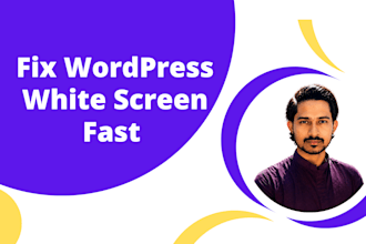 fix wordpress white screen of death error fast