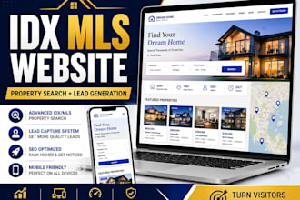 build a real estate website with idx mls integration and lead generation