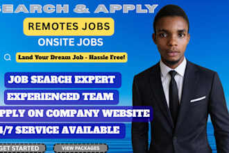 search and apply for jobs or find remote jobs on your behalf