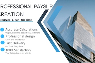 create professional payslips in excel or word for your business