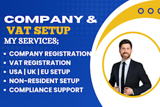 register company and vat in USA UK germany poland ireland for non residents