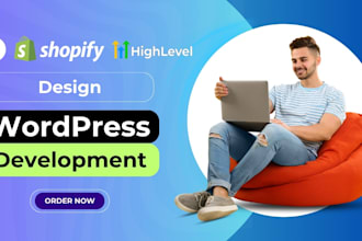 develop coaching website, consultant website in wordpress or ghl