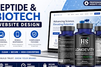 build fda complaint peptide , research website or nutraceutical website