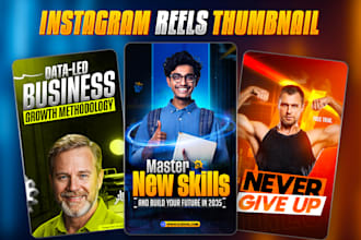 design instagram reels thumbnail and youtube cover image