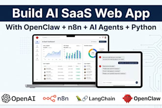 build ai website saas web app with openclaw n8n ai agent integration python ai
