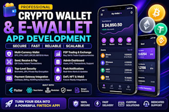 develop crypto wallet app, e wallet app, blockchain wallet payment app
