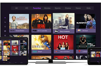 design and develop iptv player app for android TV and mobile