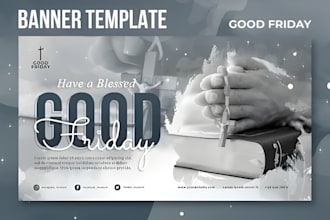 design eye catching church event flyer, banner and postcard within 8 hours