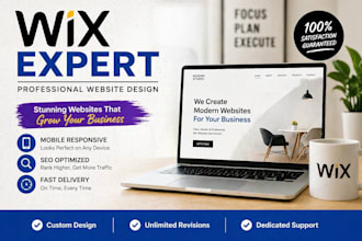design wix website, wix website redesign, wix expert