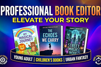 flawlessly edit young adult fiction, childrens book and urban fantasy novel
