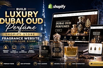 build luxury dubai oud perfume shopify store fragrance website oud cologne store