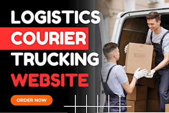 create logistics, cargo, trucking, dispatch, courier and moving company website