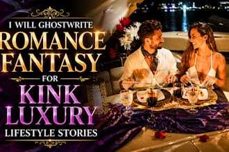 ghostwrite sensual romance fantasy kink luxury lifestyle stories