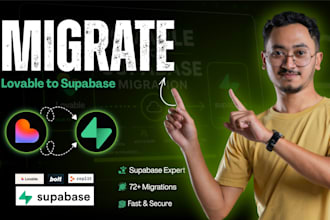 migrate lovable to supabase backend with full setup and optimization
